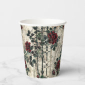 Victorian Gothic Garden Roses Pattern 紙コップ (裏面)