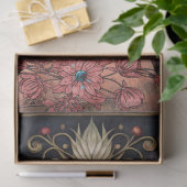 Victorian Gothic Girl & Black Raven Floral Collage 薄葉紙 (ギフト)