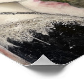 Victorian Gothic Girl & Florals London Street ポスター (角)