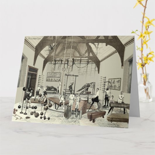 Victorian Gym カード (黄色い花)