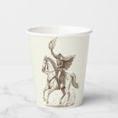 Victorian Headless Horseman For Halloween Party 紙コップ (裏面)