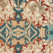 Victorian Honeysuckle Inspired Floral Pattern 壁紙 (縫い目)