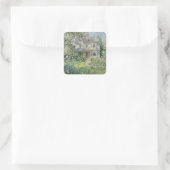 Victorian House And Garden Impressionism スクエアシール (バッグ)