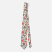 Victorian illustration pomegranate botanical tie ネクタイ (正面)
