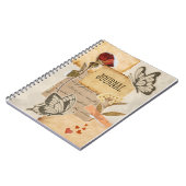 Victorian Inspired Vintage Scrapbook Collage ノートブック (左側)