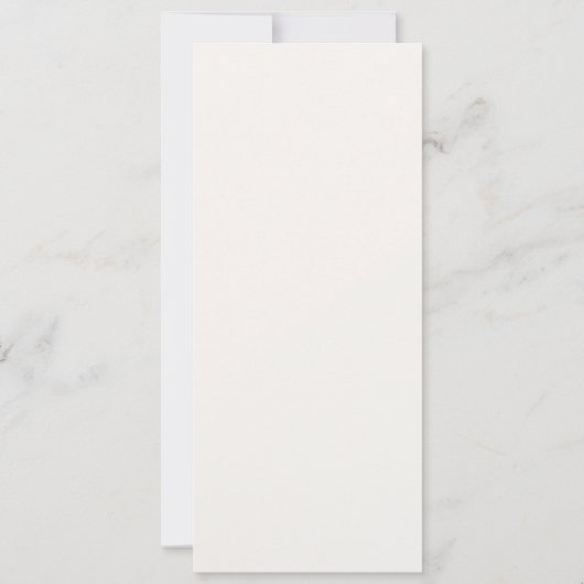 Victorian Ivory And Brown Wedding Menu Card 招待状 (裏面)