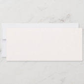 Victorian Ivory & Green Wedding Menu Card 招待状 (裏面)