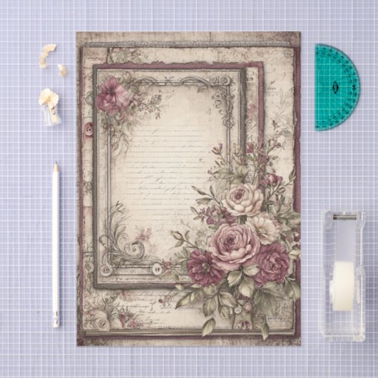 Victorian & Lace  薄葉紙 (クラフト)