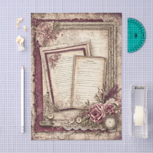 Victorian & Lace  薄葉紙 (クラフト)