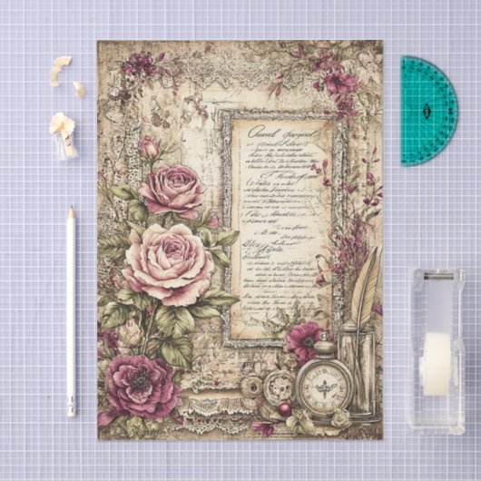 Victorian & Lace  薄葉紙 (クラフト)