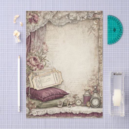 Victorian & Lace  薄葉紙 (クラフト)