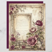 Victorian & Lace Scrapbook Paper  (正面/裏面)