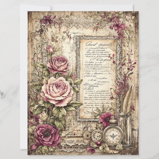 Victorian & Lace Scrapbook Paper  (正面)