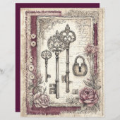 Victorian & Lace Scrapbook Paper  (正面/裏面)