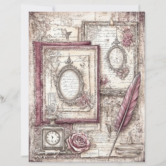 Victorian & Lace Scrapbook Paper  (正面)