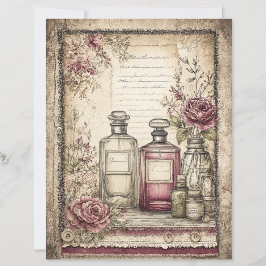 Victorian & Lace Scrapbook Paper  (正面)