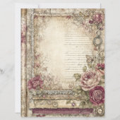 Victorian & Lace Scrapbook Paper  (正面)