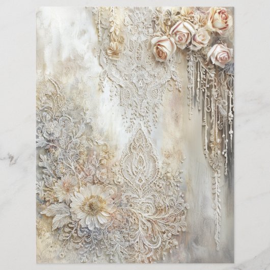 Victorian Lace Scrapbook Sheet (正面)