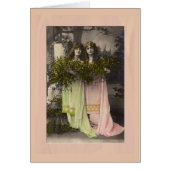 Victorian ladies with flowers in the cemetery (正面)