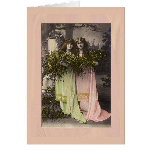 Victorian ladies with flowers in the cemetery (正面)