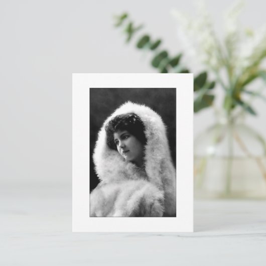 victorian lady cameo style pose postcard ポストカード (スタンド正面)
