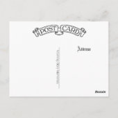 victorian lady cameo style pose postcard ポストカード (裏面)