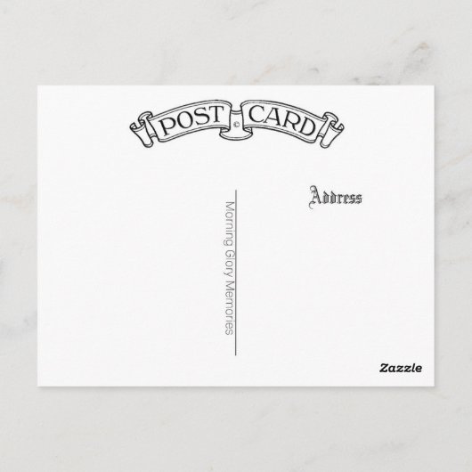 victorian lady cameo style pose postcard ポストカード (裏面)