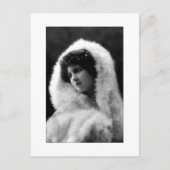 victorian lady cameo style pose postcard ポストカード (正面)