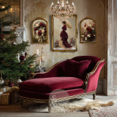 Victorian Lady Christmas Decoupage Tissue Paper 薄葉紙