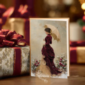 Victorian Lady Christmas Decoupage Tissue Paper 薄葉紙