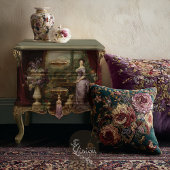 Victorian Lady English Garden Portrait Decoupage  ラッピングペーパーシート