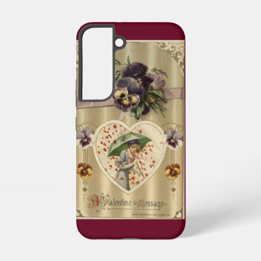 Victorian Lady Vintage Valentine Samsung Galaxyケース (裏面)
