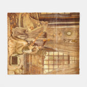 Victorian Lullaby フリースブランケット (正面(横))