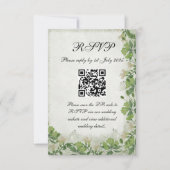 Victorian Meadow - RSVP card vertical (正面)