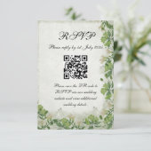 Victorian Meadow - RSVP card vertical (スタンド正面)
