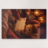 Victorian Mouse Love Letter Candlelight ジグソーパズル (横)