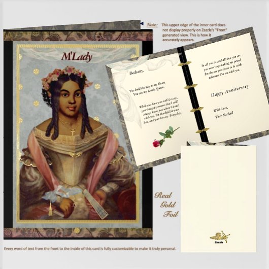 Victorian of Color Foil Greeting Card 箔グリーティングカード