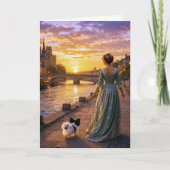 Victorian Papillon In Paris  カード (正面)