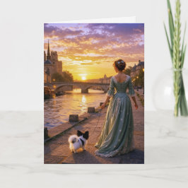 Victorian Papillon In Paris  カード