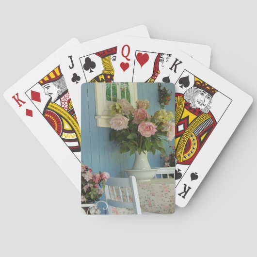 Victorian Peonies - Martha's Vineyard トランプ (裏面)