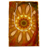 Victorian Peony Swirl ミディアムペーパーバッグ (正面)