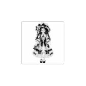 Victorian Porcelain Doll Stamp ラバースタンプ (インプリント)