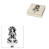 Victorian Porcelain Doll Stamp ラバースタンプ (押印)