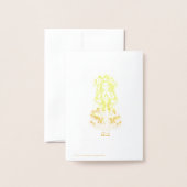 Victorian Porcelain Doll Stamp 箔カード (裏面封筒付き)