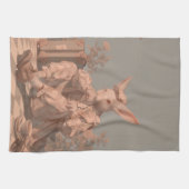 Victorian Rabbit キッチンタオル (横)