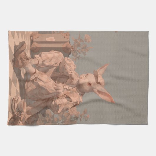 Victorian Rabbit キッチンタオル (横)