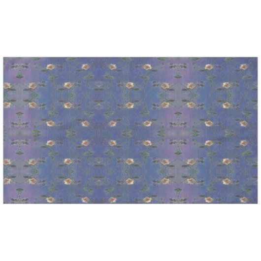 Victorian Rose Pink & Blue Tablecloth テーブルクロス (正面(横))