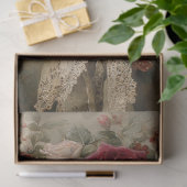 Victorian Rose Wreath Christmas Tissue Paper 薄葉紙 (ギフト)