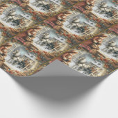 Victorian Rustic Christmas Card ラッピングペーパー (角)