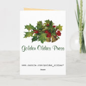 Victorian Santa Christmas Card シーズンカード (裏面)